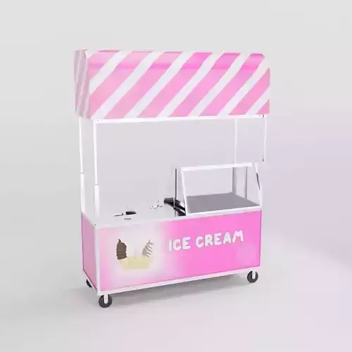 Ice Cream Cart 3D model