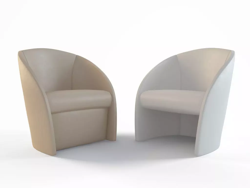 Intervista pair of chairs 3D model