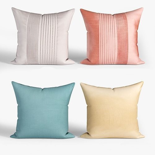 Decorative pillows   set 025 3D model