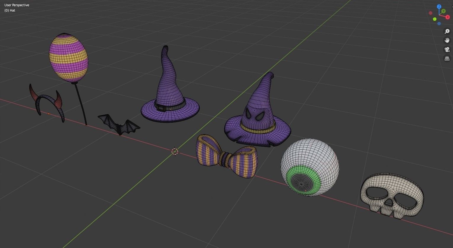 Halloween Pack Low-poly 3D model_8