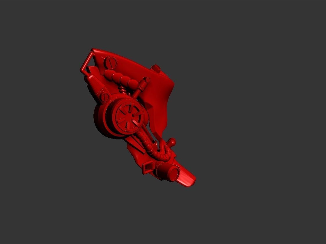 cyberpunk demon robot technopunk mask 3D print model_5