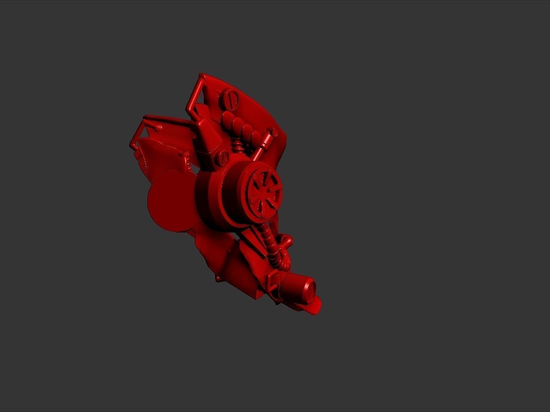 cyberpunk demon robot technopunk mask 3D print model_7