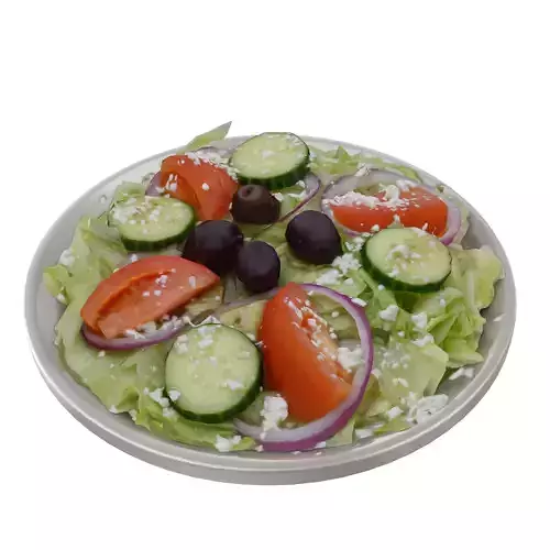 food greek salad Low-poly 3D model Low-poly 3D model