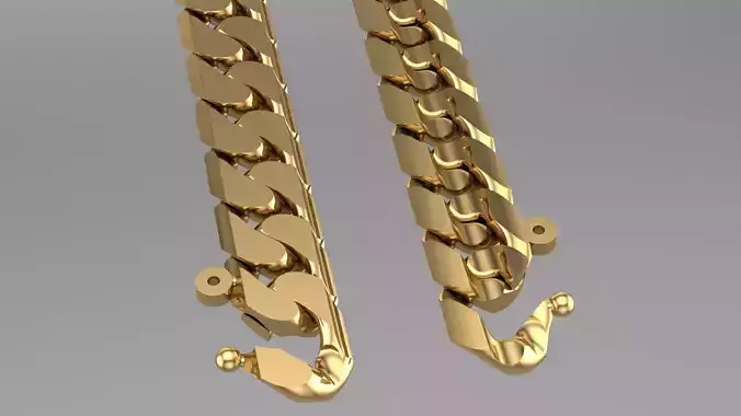 two sided  cuban chain  JUST STL
