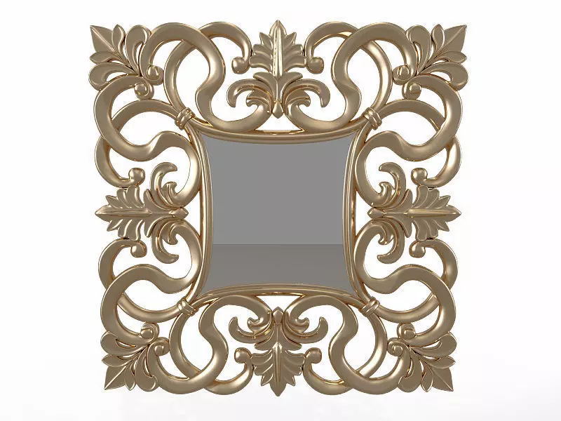 Mirror Italian Baroque 3D model_0