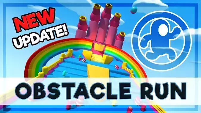 Obstacle Run Low-poly 3D model