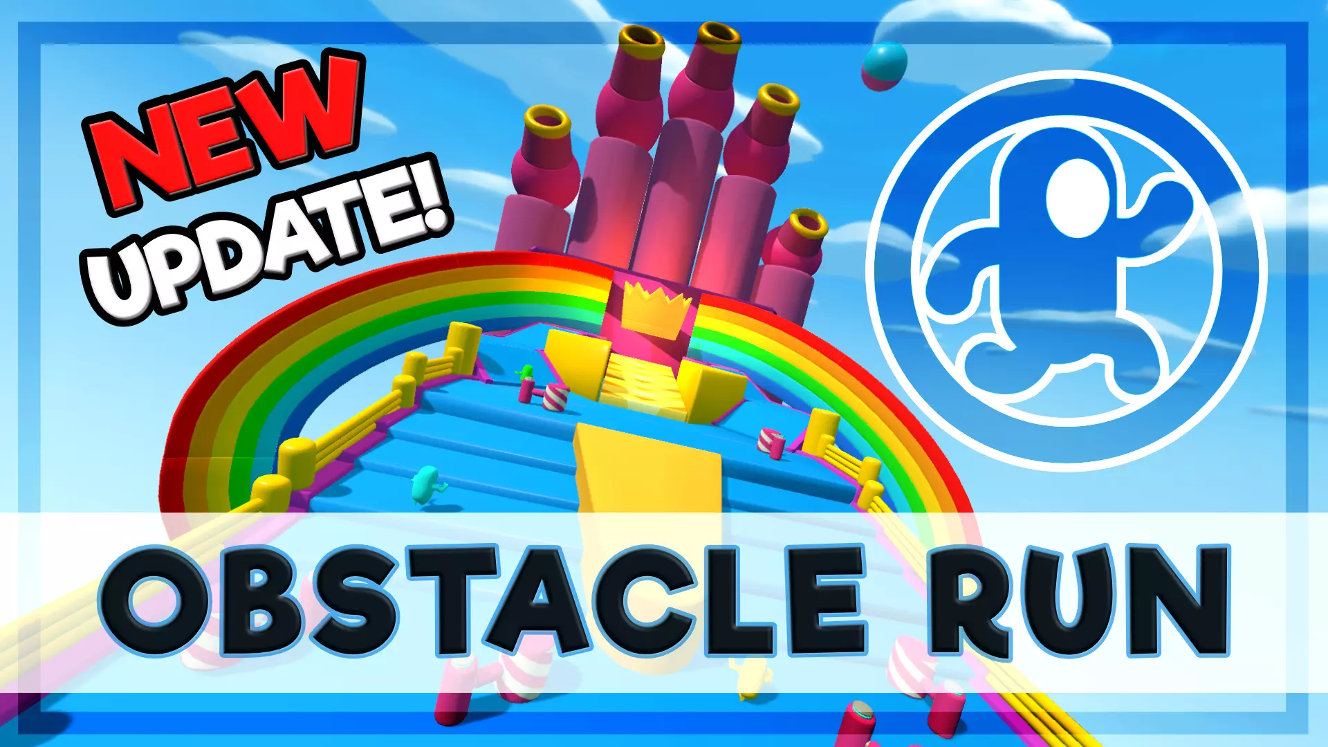 Obstacle Run Low-poly 3D model_0