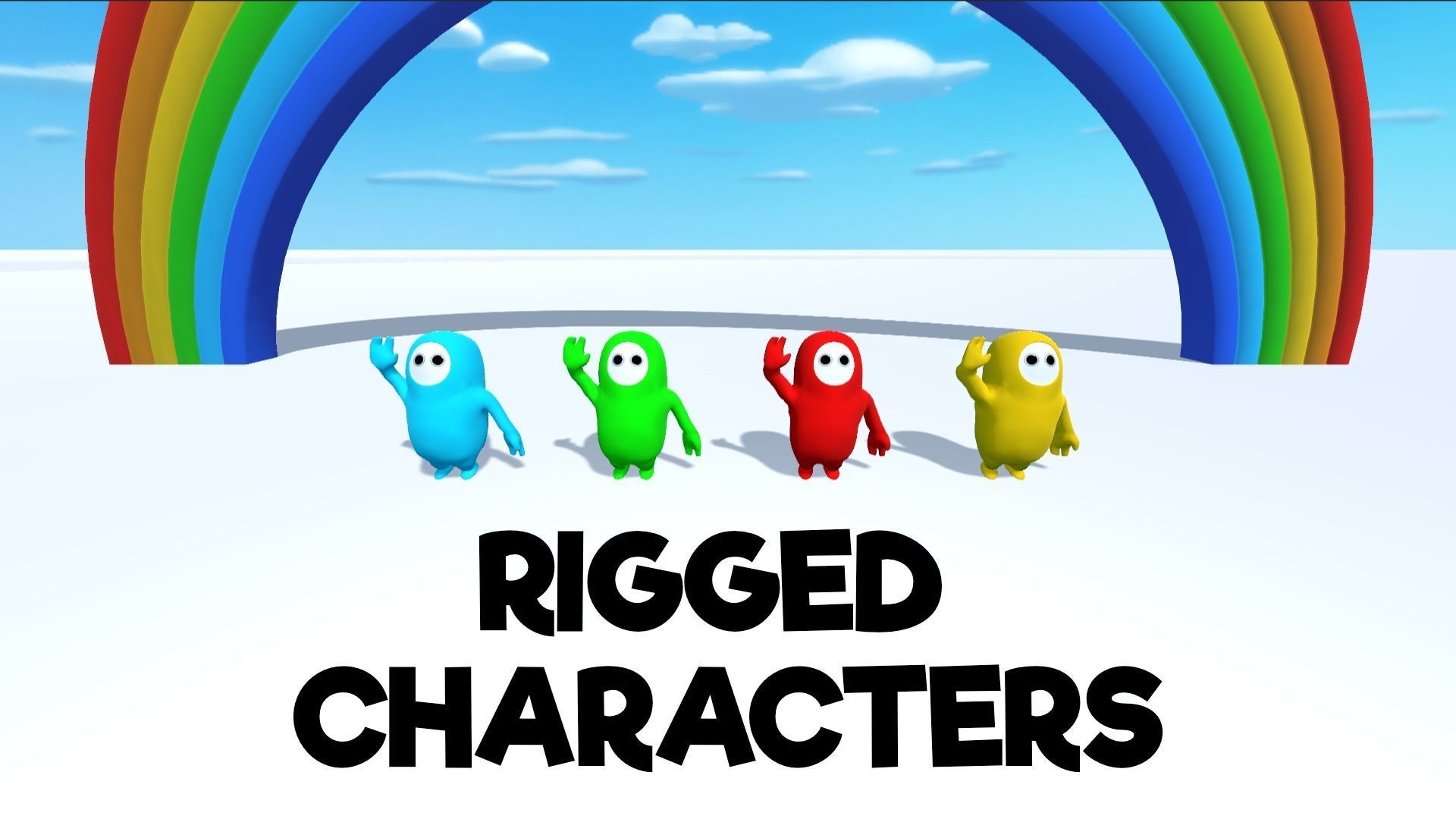 Obstacle Run Low-poly 3D model_10