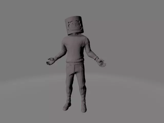 MARSHMELLO person 3D print model_0