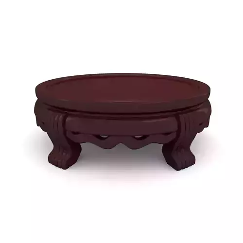 Chinese Display Stand - Wooden - for Vase or Statue Low-poly 3D model
