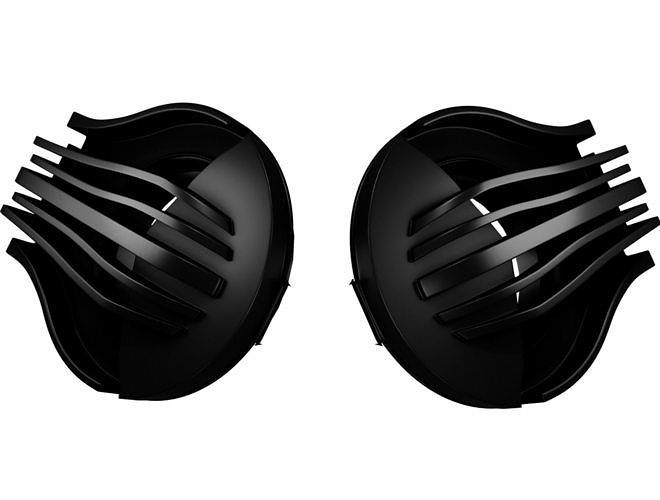 Valve for Masks with filters Low-poly 3D model