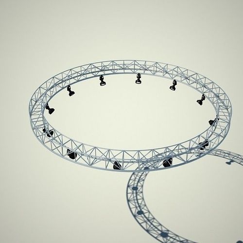 Metallic structure truss 02 3D model