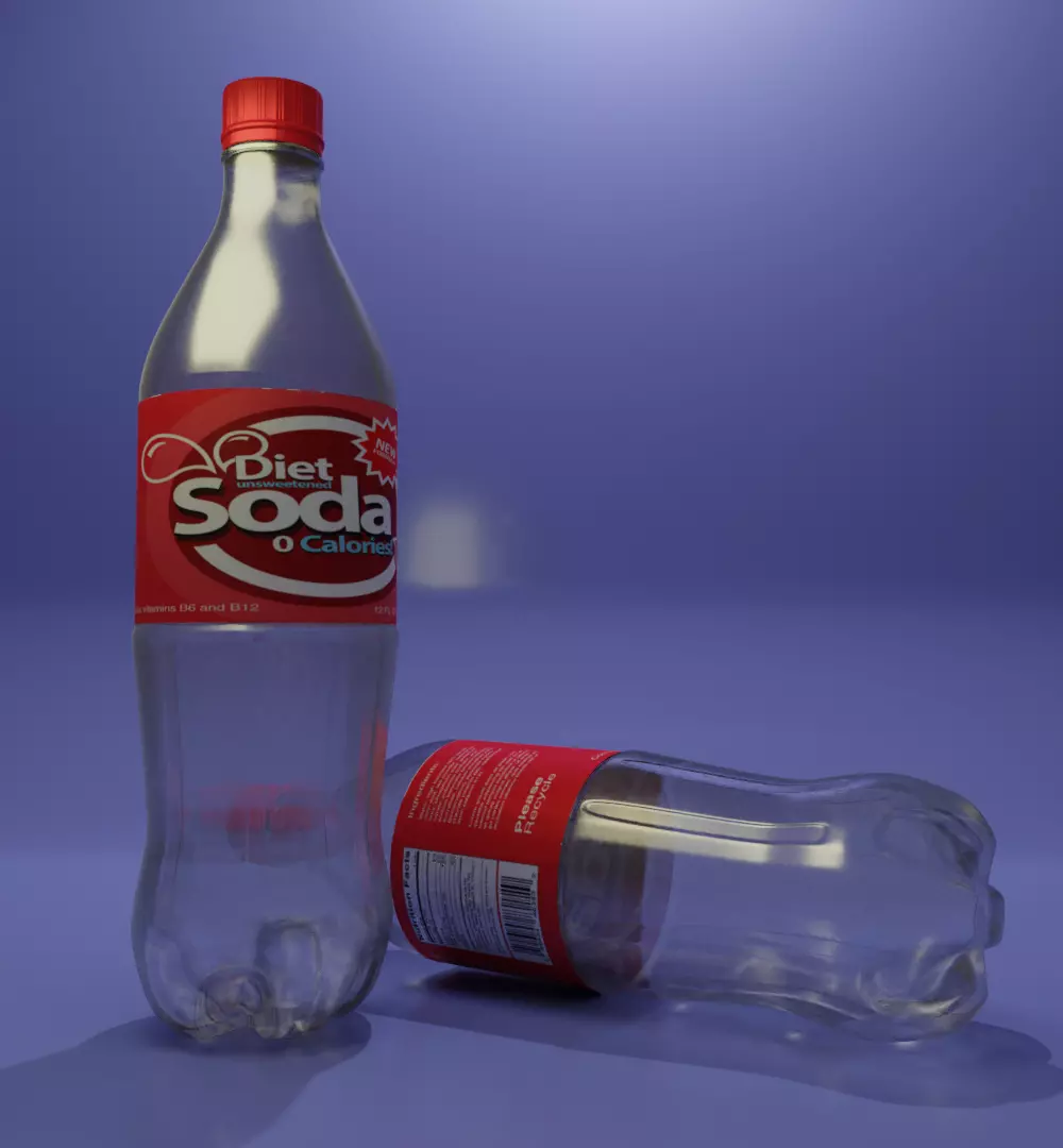 bottle coca cola 3D model