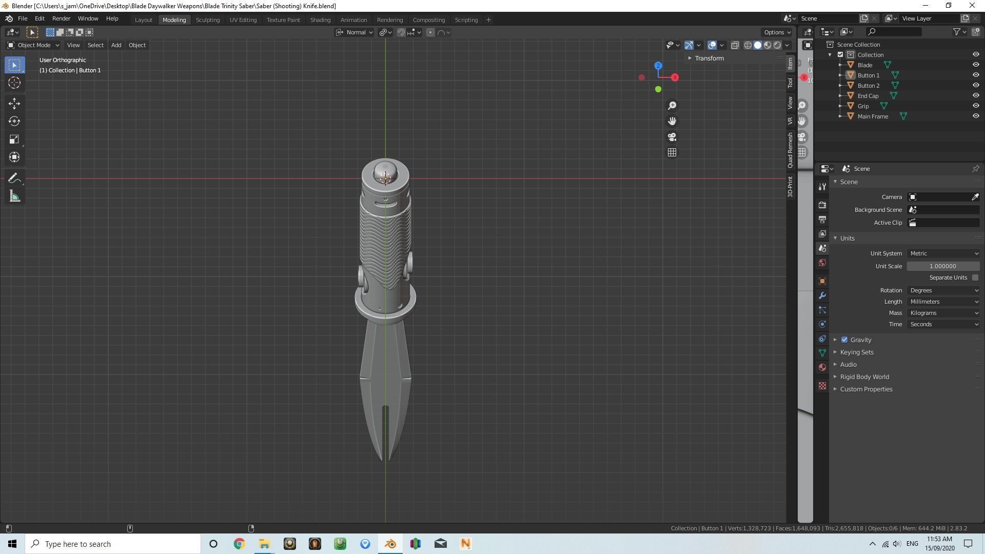 Daywalker Blade Trinity Saber 3D print model_12