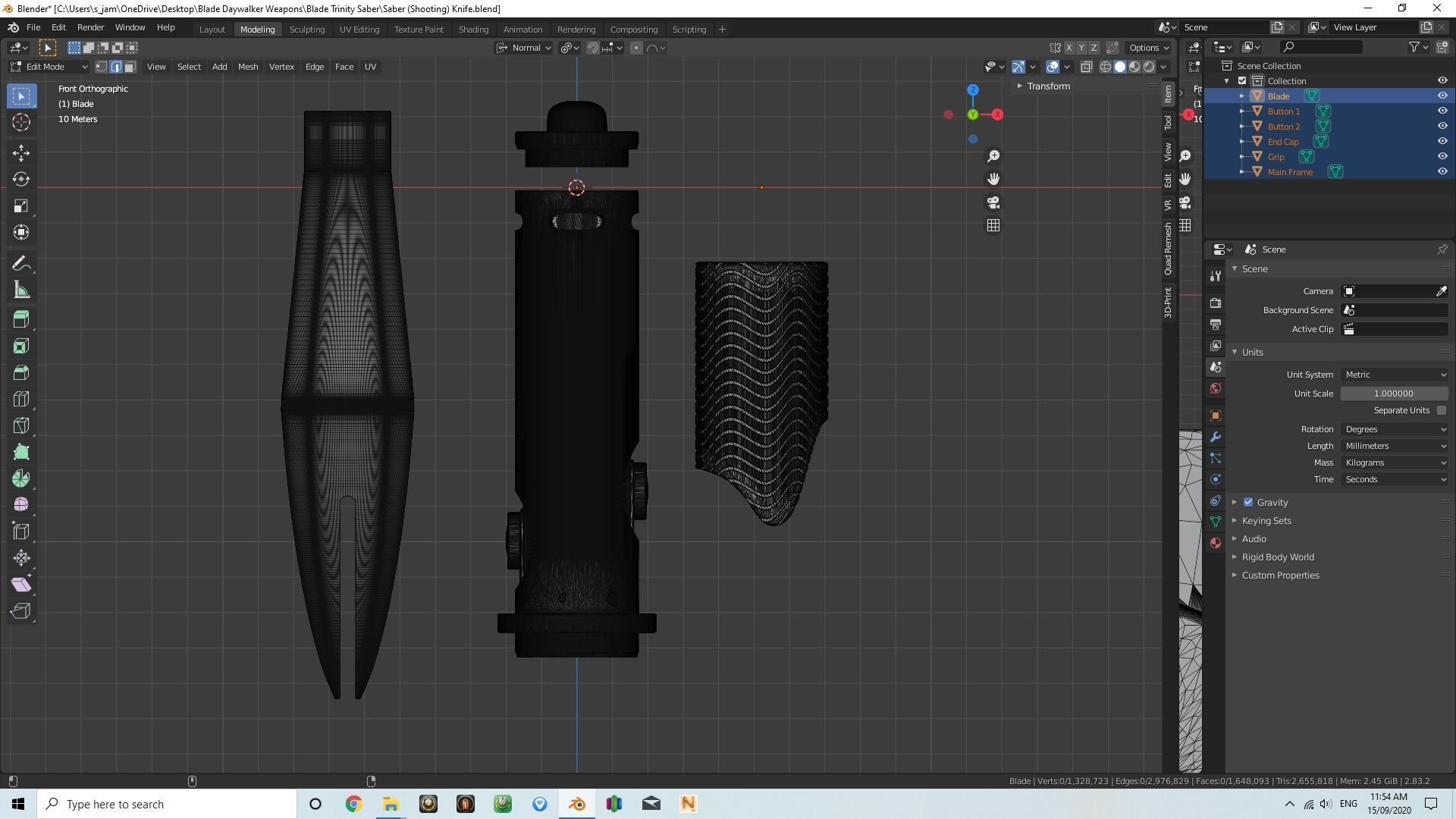 Daywalker Blade Trinity Saber 3D print model_2