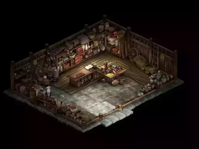 North-South-Grocery-Indoor dungeons and dragons floor plan