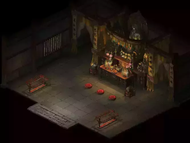 Dilapidated Hut-Jinshan Temple-Interior 12