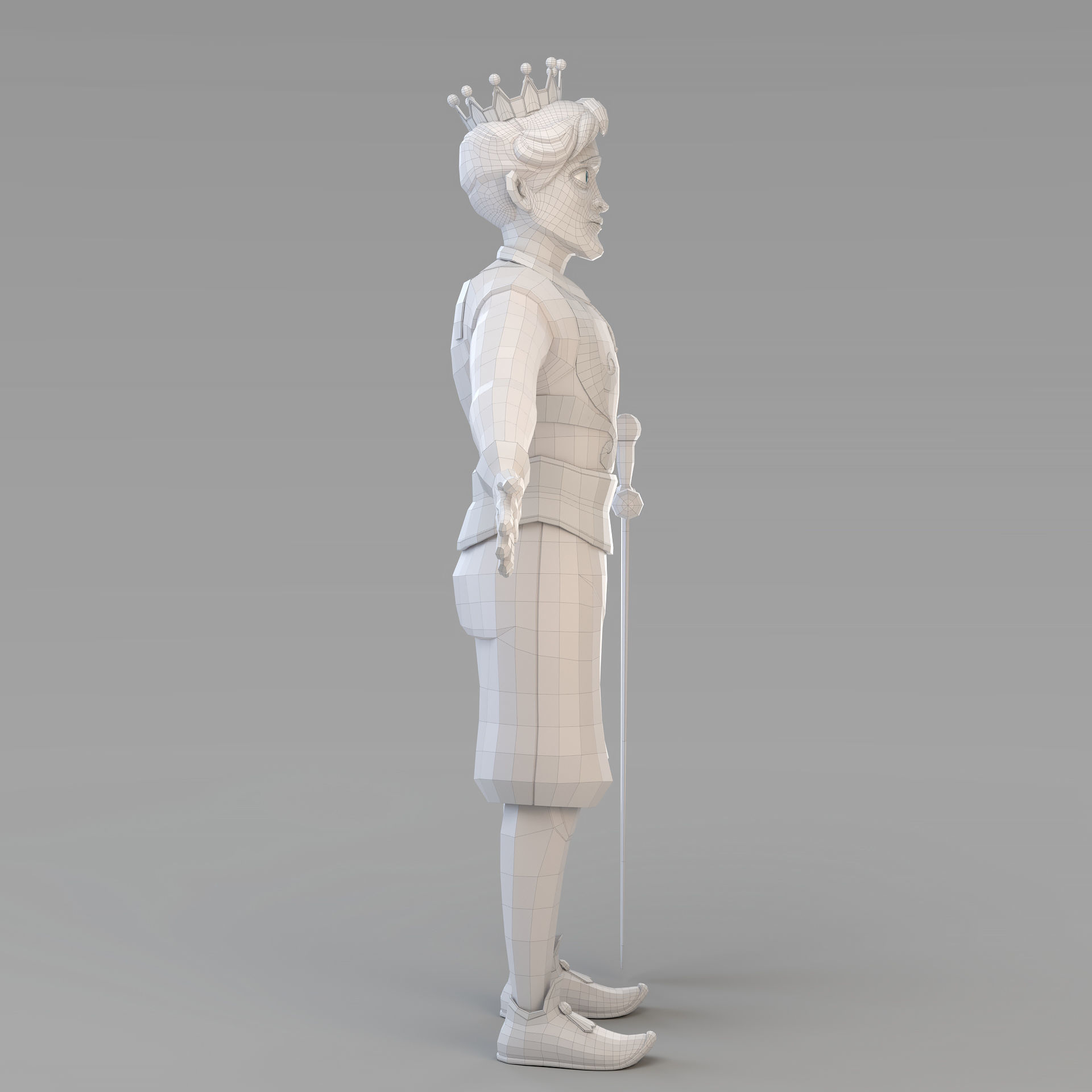 Cartoon Prince 03 3D model_12