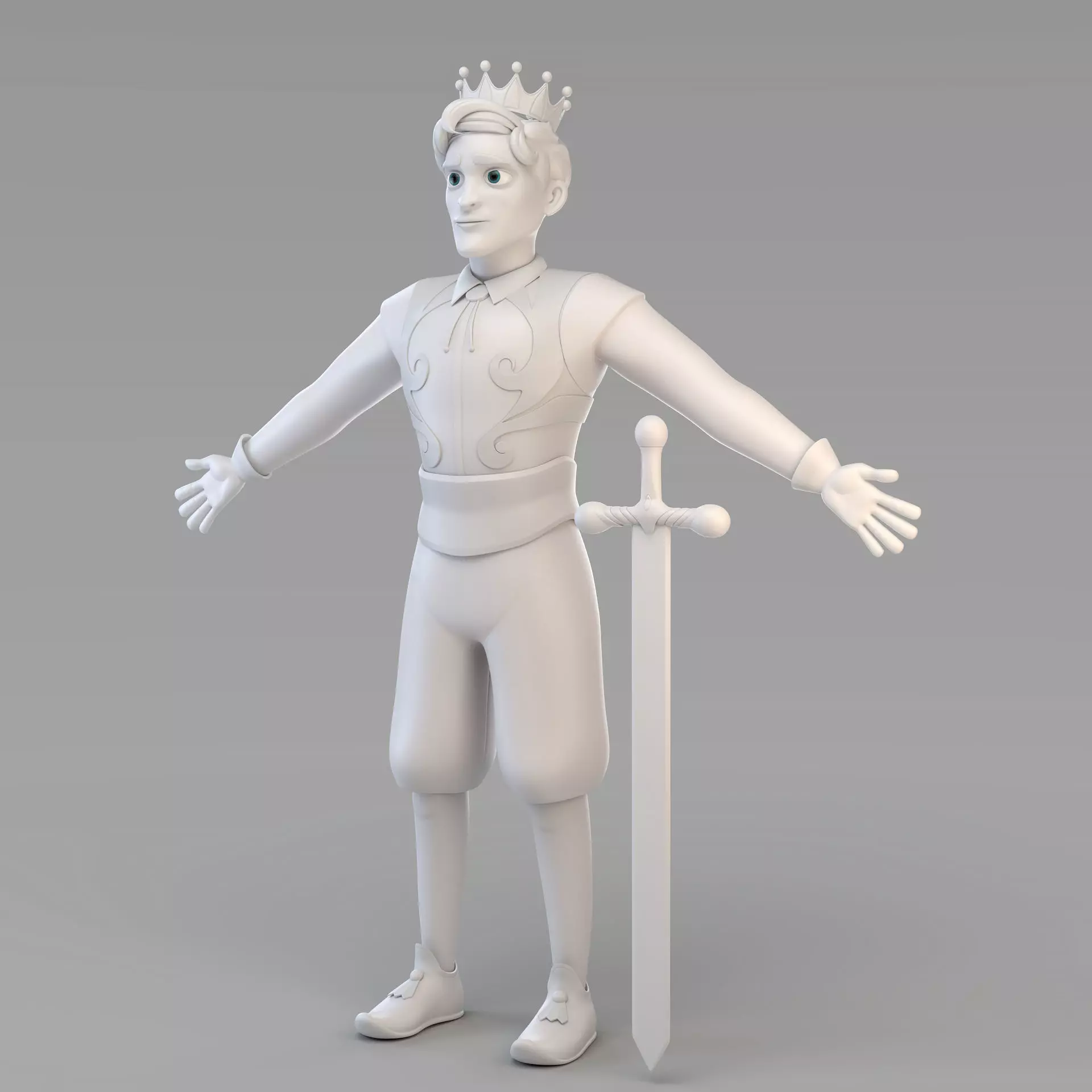 Cartoon Prince 03 3D model_0
