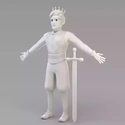 Cartoon Prince 03 3D model