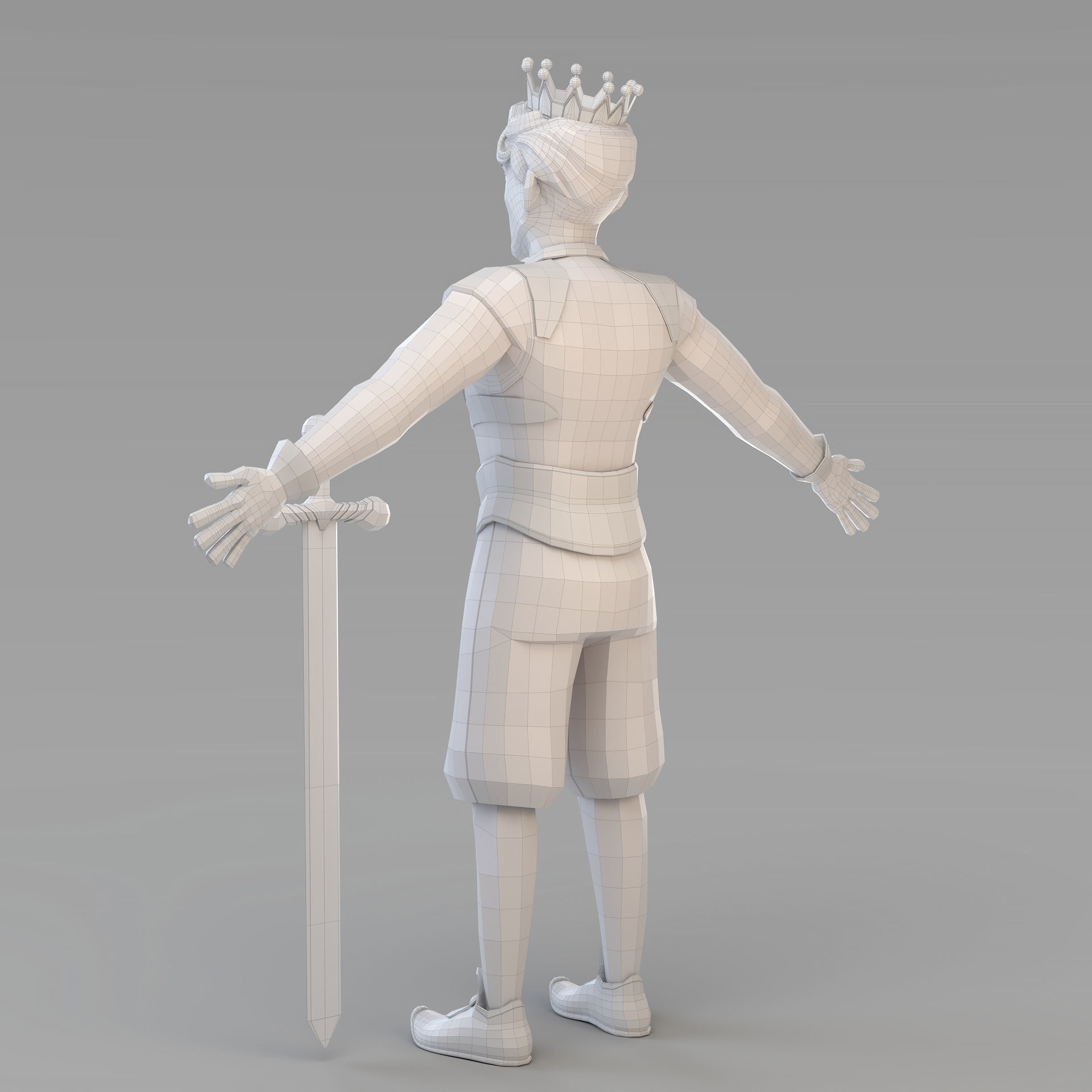 Cartoon Prince 03 3D model_14