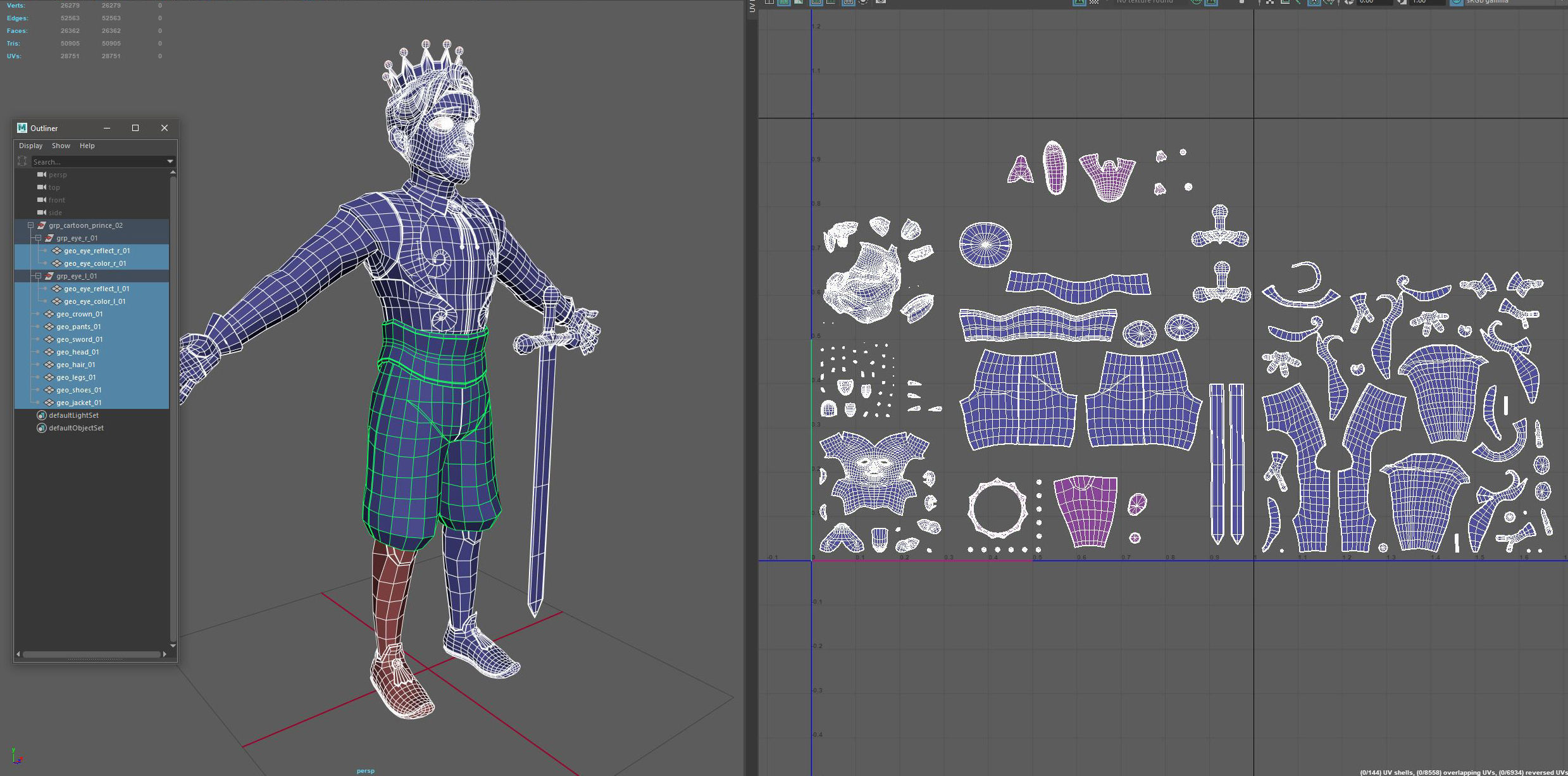 Cartoon Prince 03 3D model_15