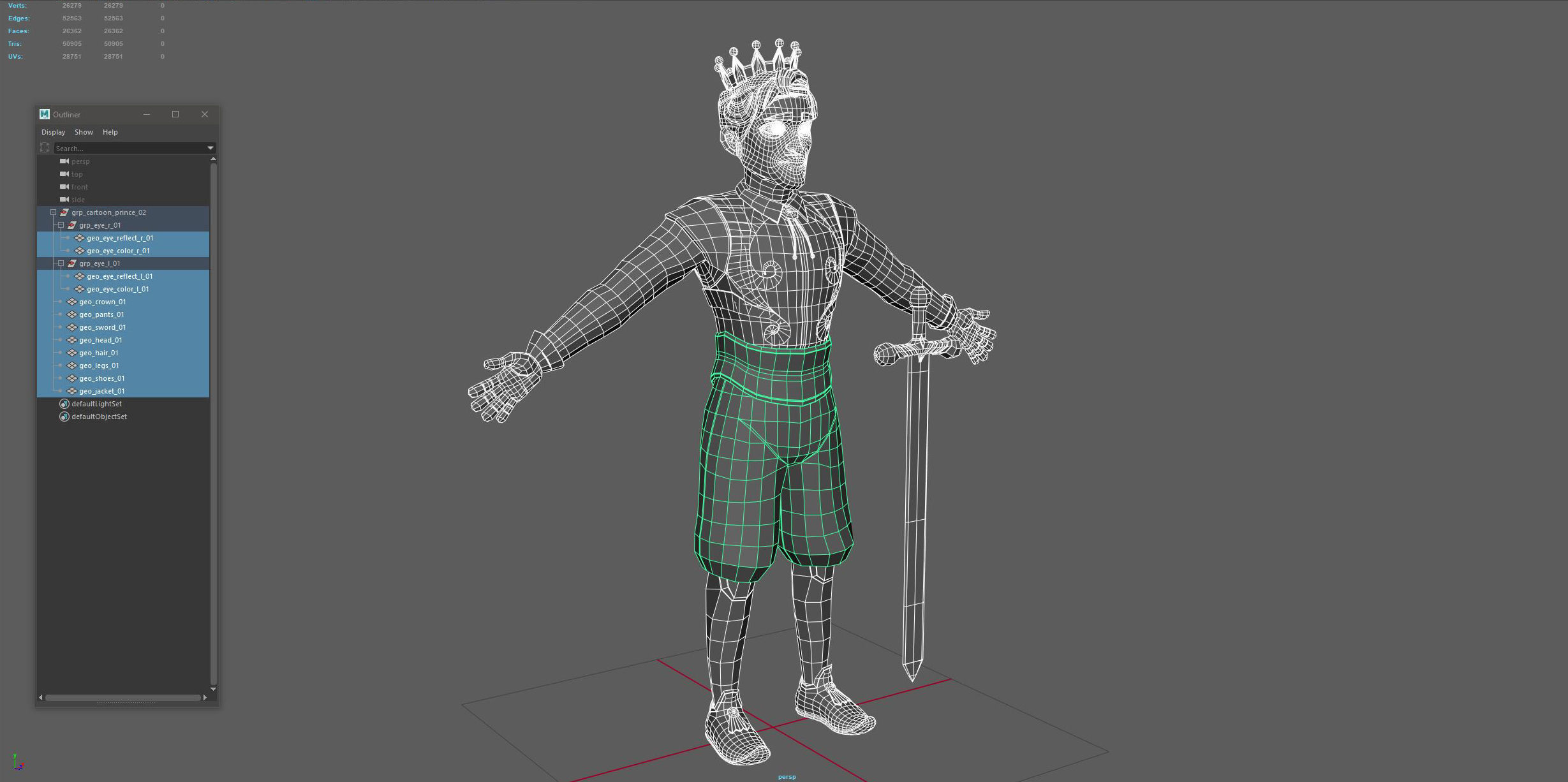 Cartoon Prince 03 3D model_16