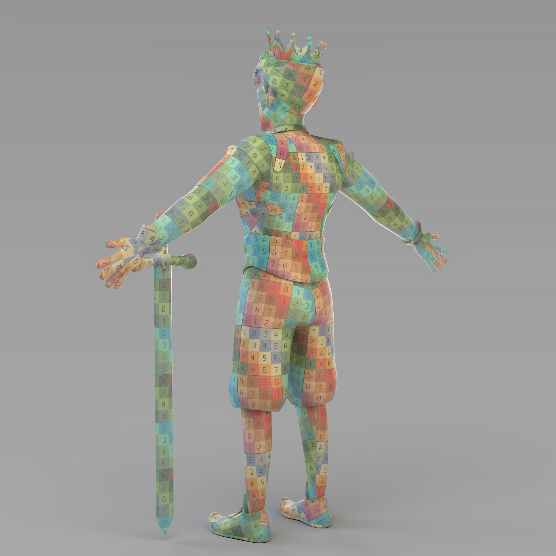 Cartoon Prince 03 3D model_9