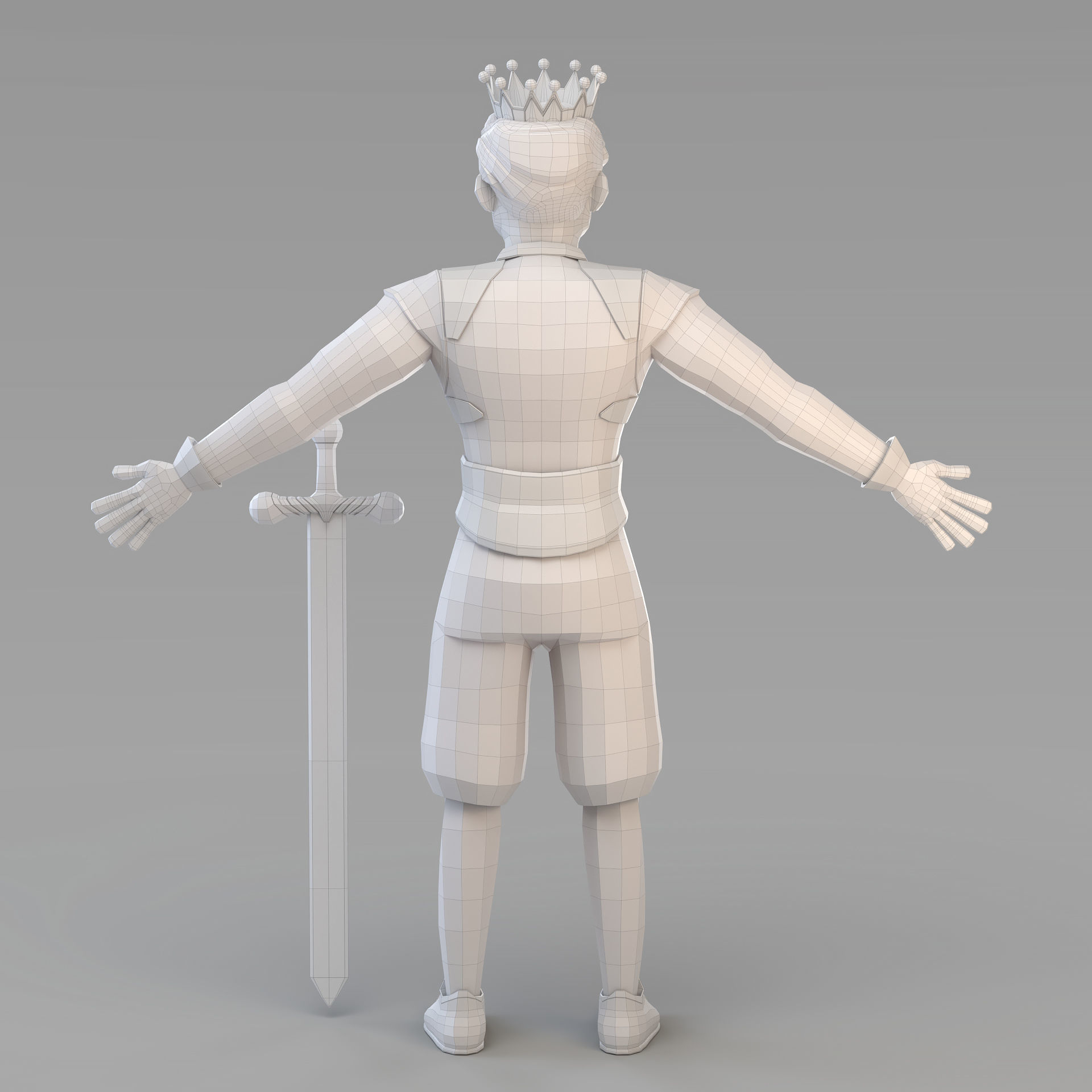 Cartoon Prince 03 3D model_13