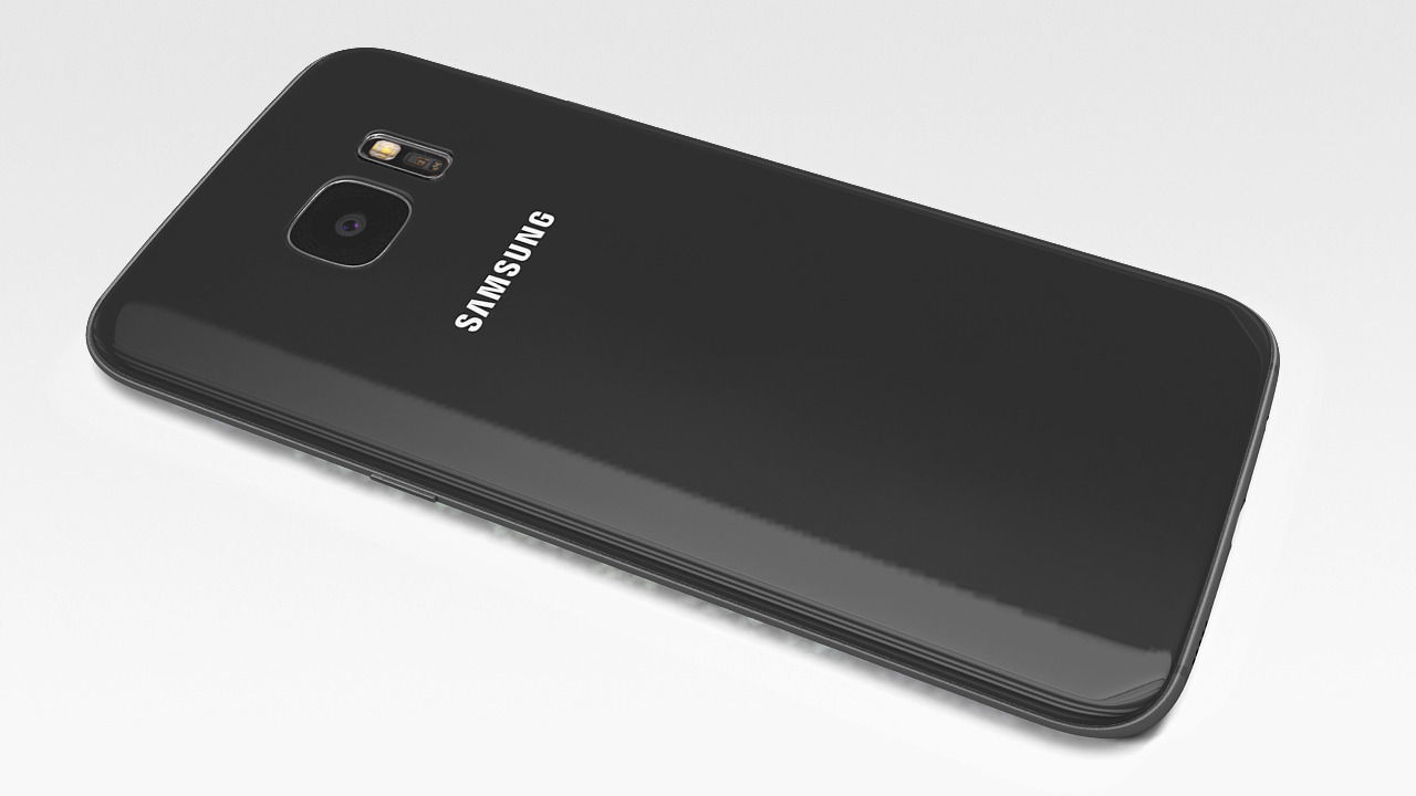 Samsung galaxy s7 edge Low-poly 3D model_6