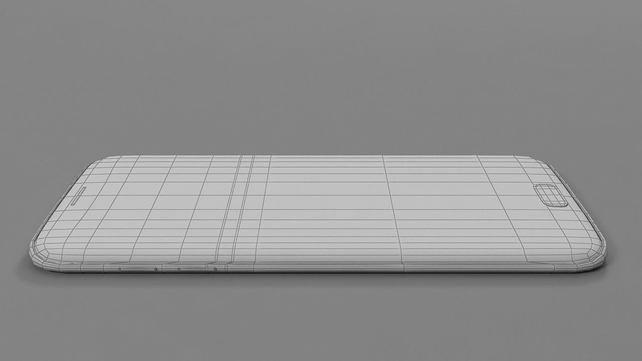 Samsung galaxy s7 edge Low-poly 3D model_4