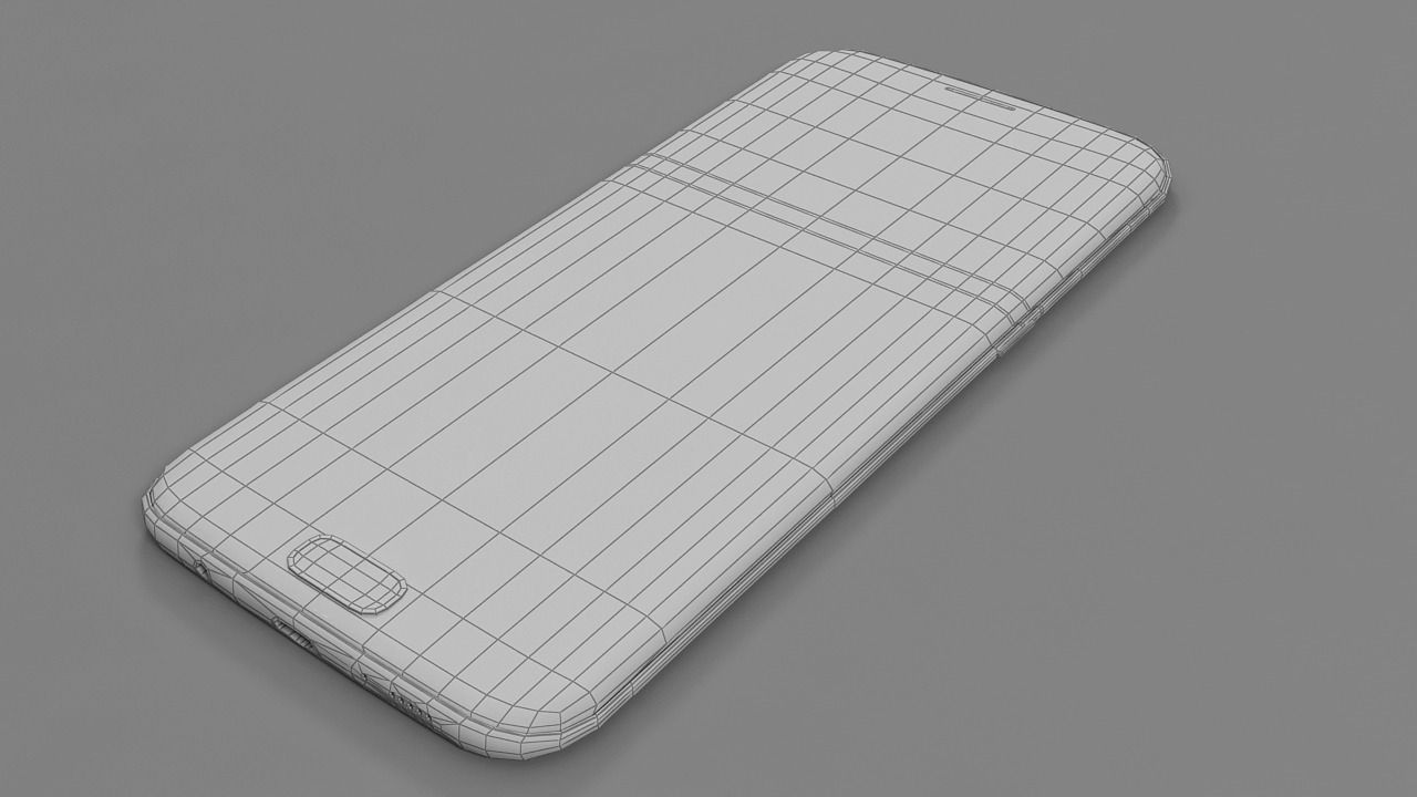 Samsung galaxy s7 edge Low-poly 3D model_9