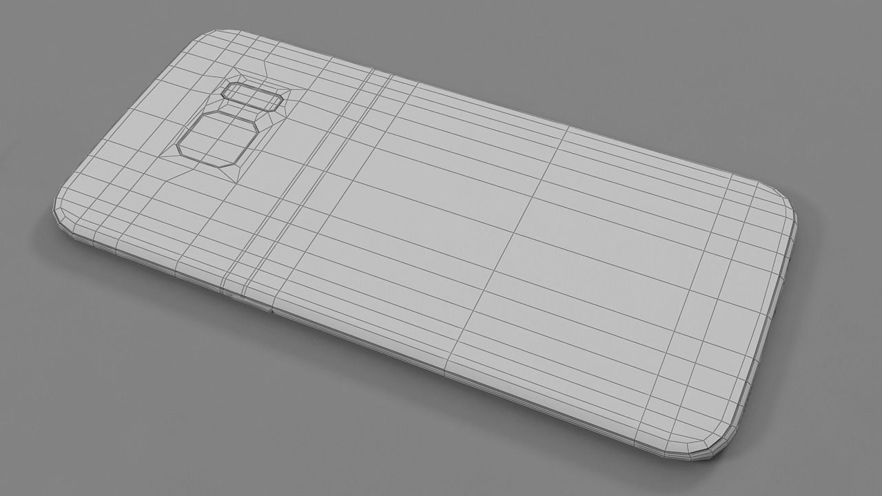 Samsung galaxy s7 edge Low-poly 3D model_12