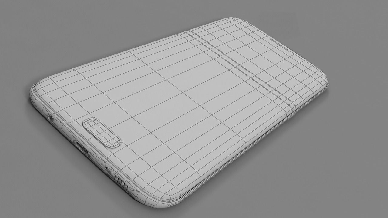Samsung galaxy s7 edge Low-poly 3D model_13