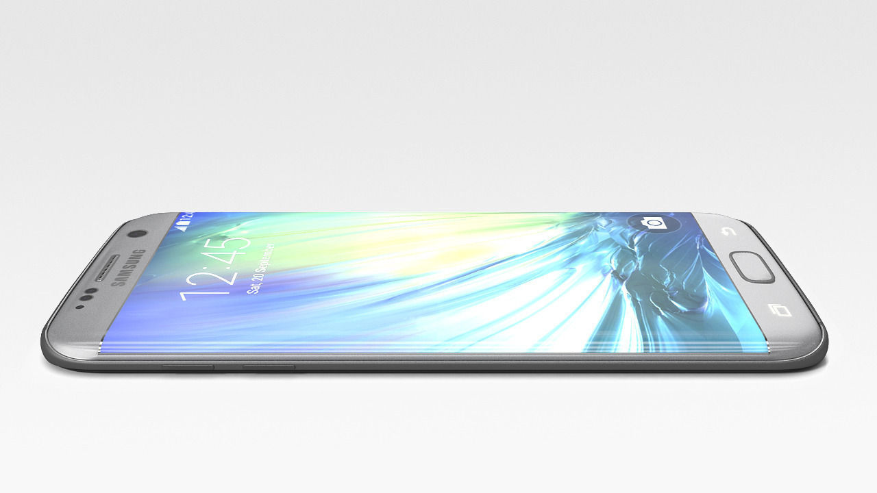Samsung galaxy s7 edge Low-poly 3D model_1