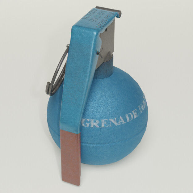 M67 Training Grenade 3D model_1