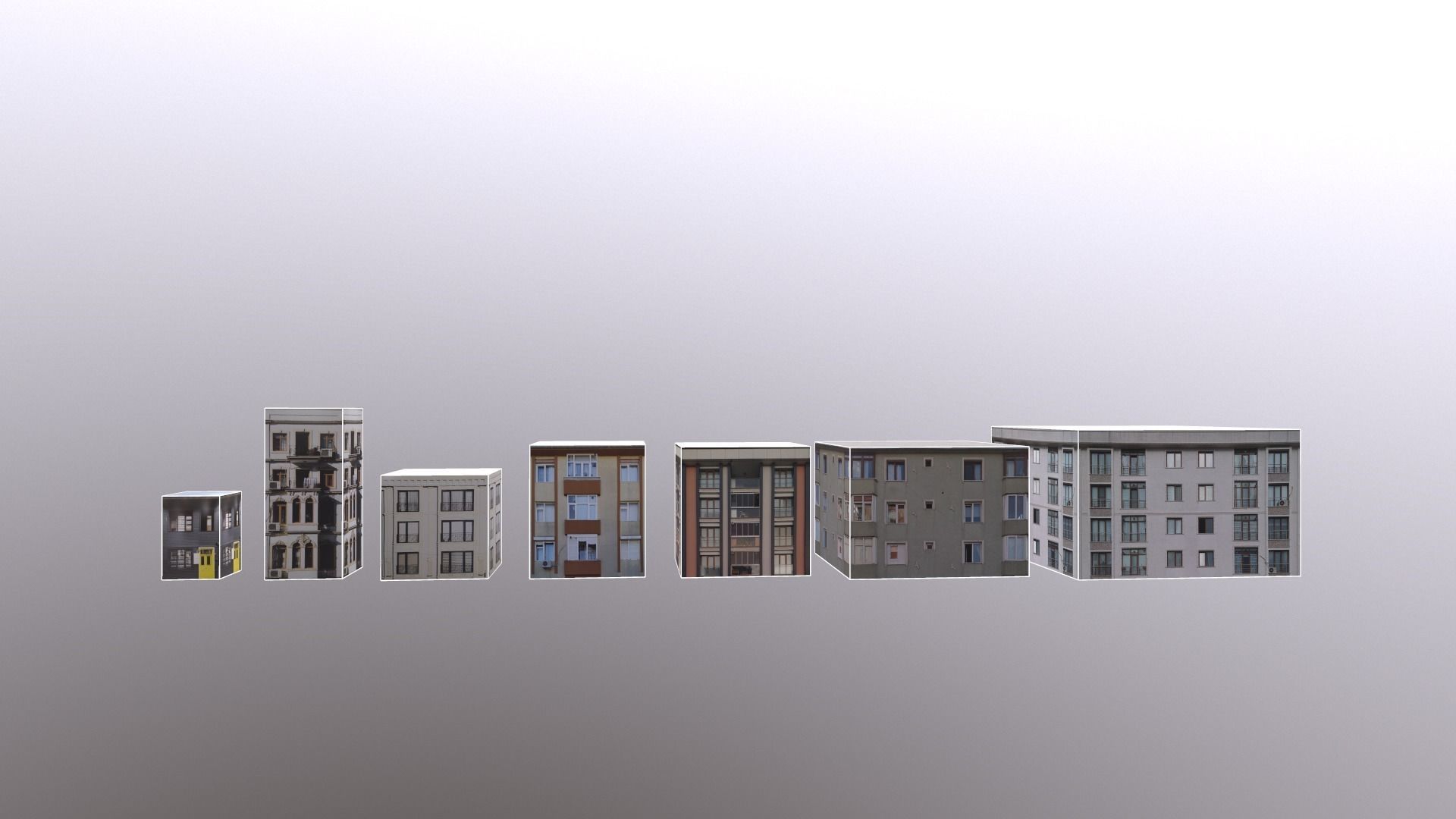 7 Apartment with textures Low-poly 3D model_4