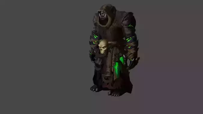 World Of Warcraft Warlock Low-poly 3D model