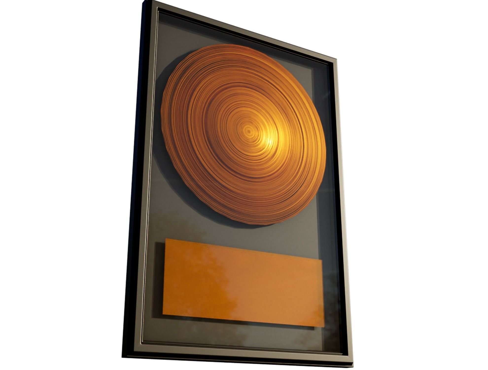 3D model Golden Record Wall Vinyl VR / AR / lowpoly CGTrader