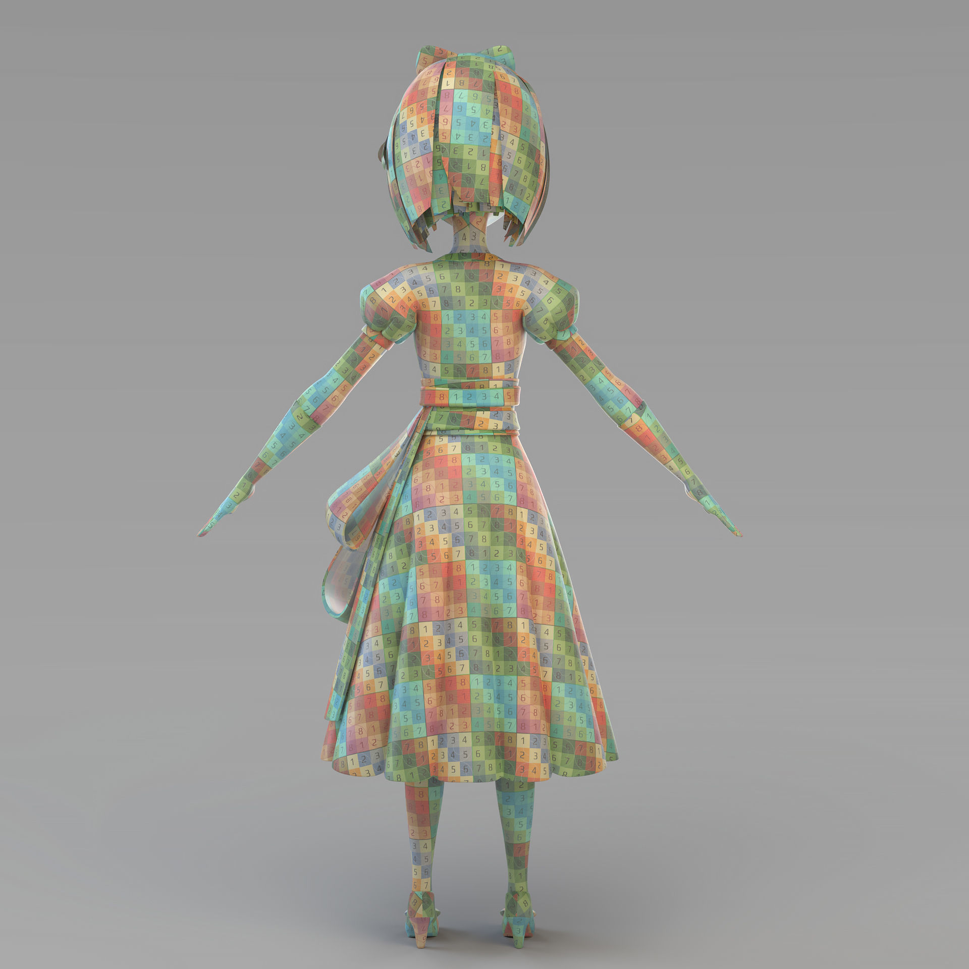 Cartoon Snow White 3D model_8