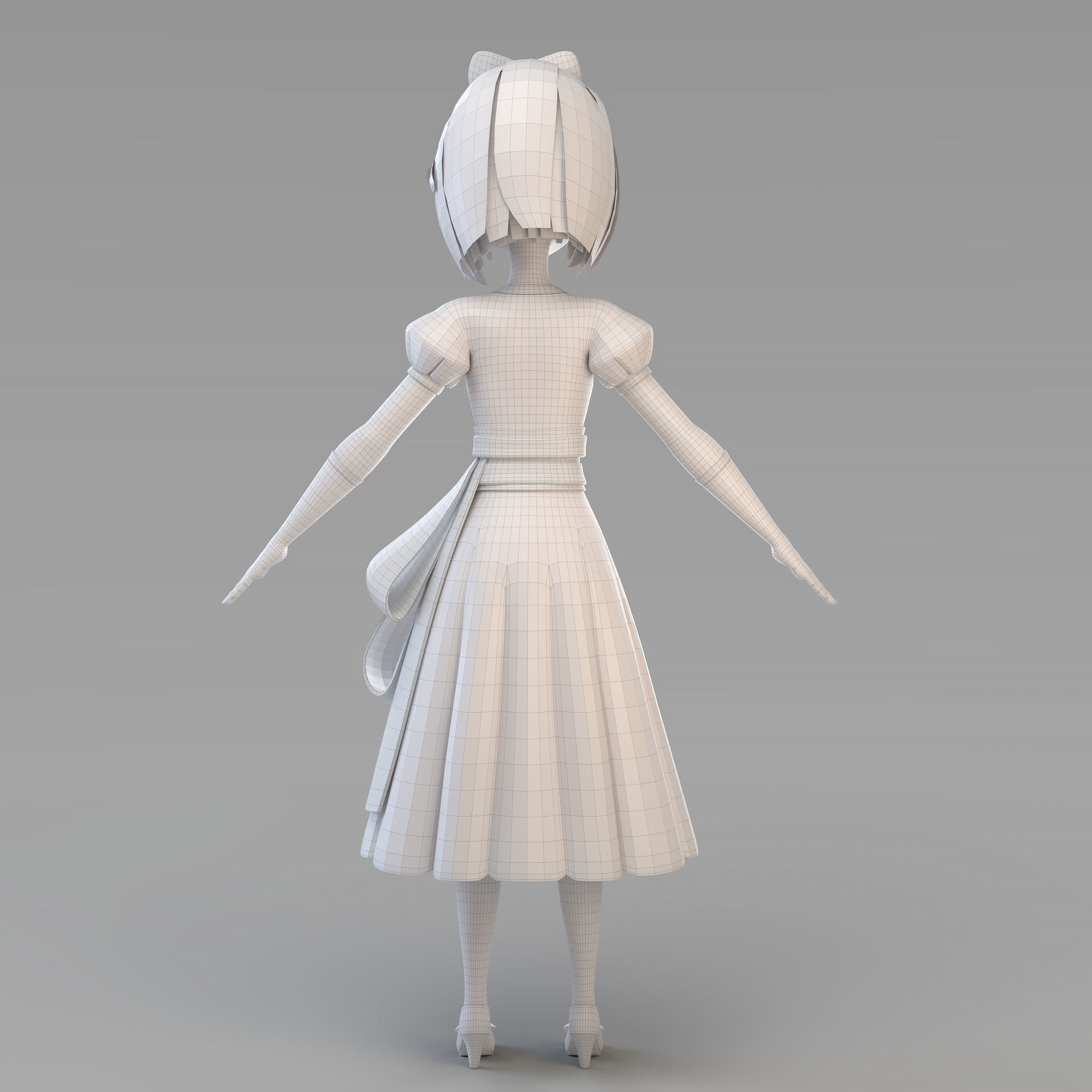 Cartoon Snow White 3D model_13