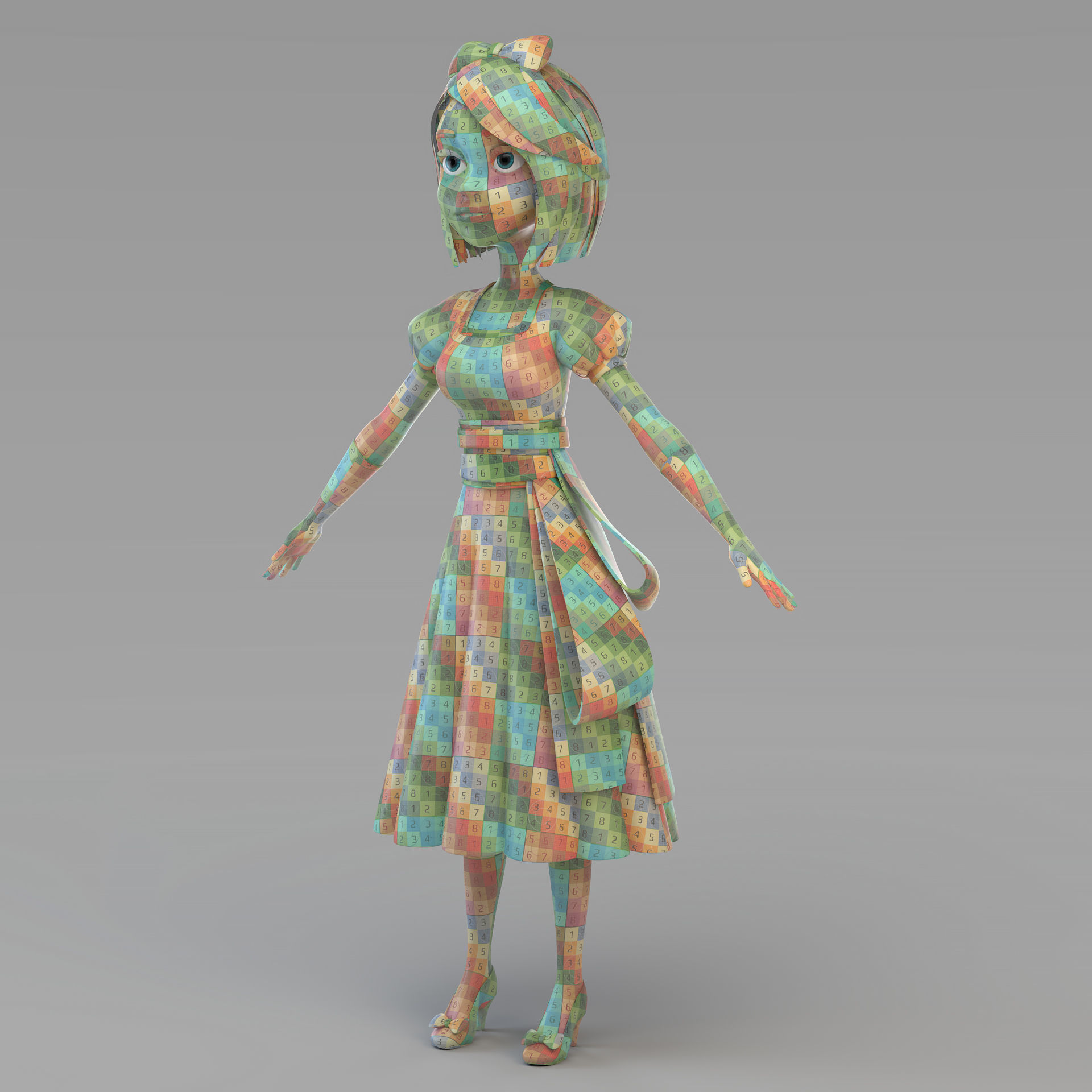 Cartoon Snow White 3D model_5