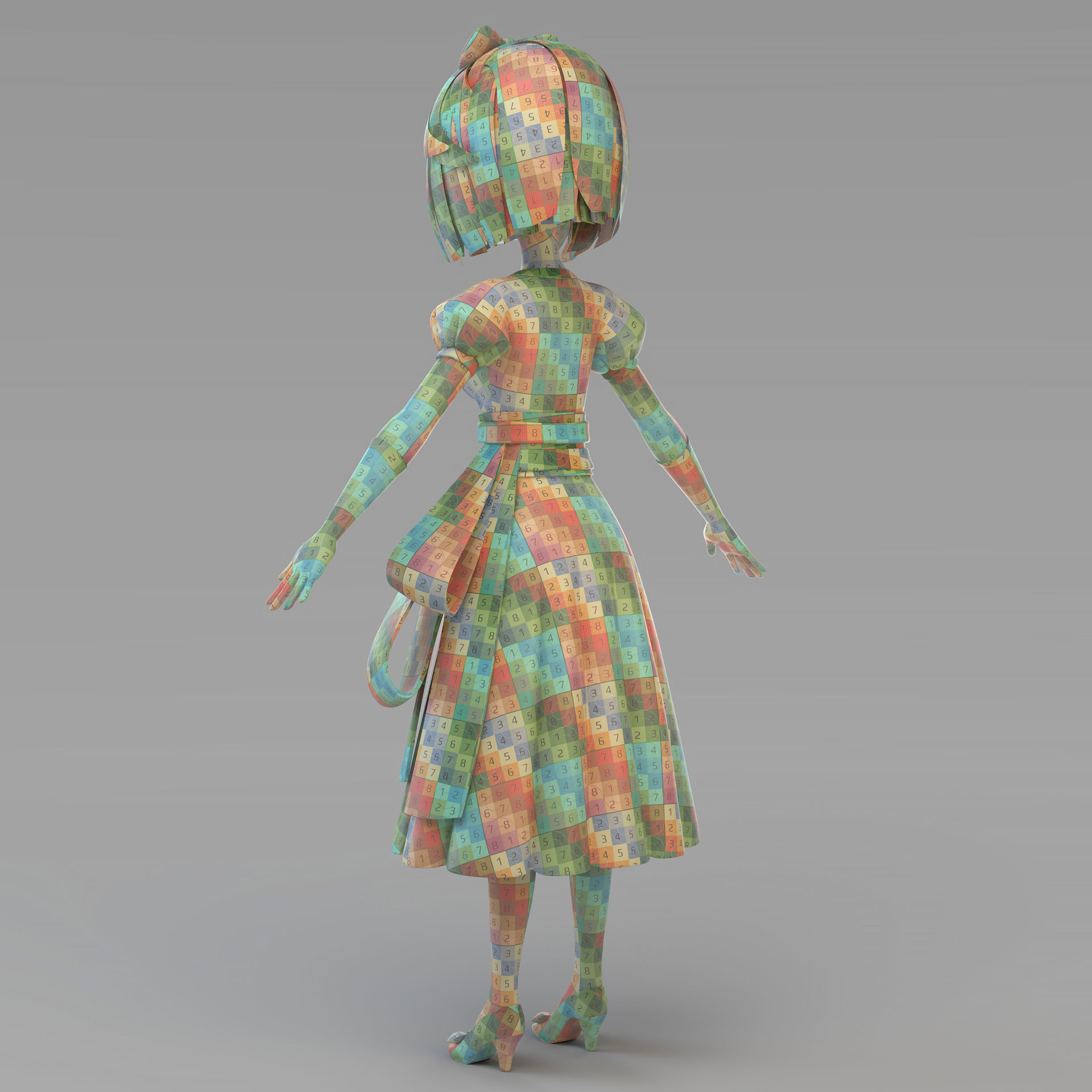 Cartoon Snow White 3D model_9