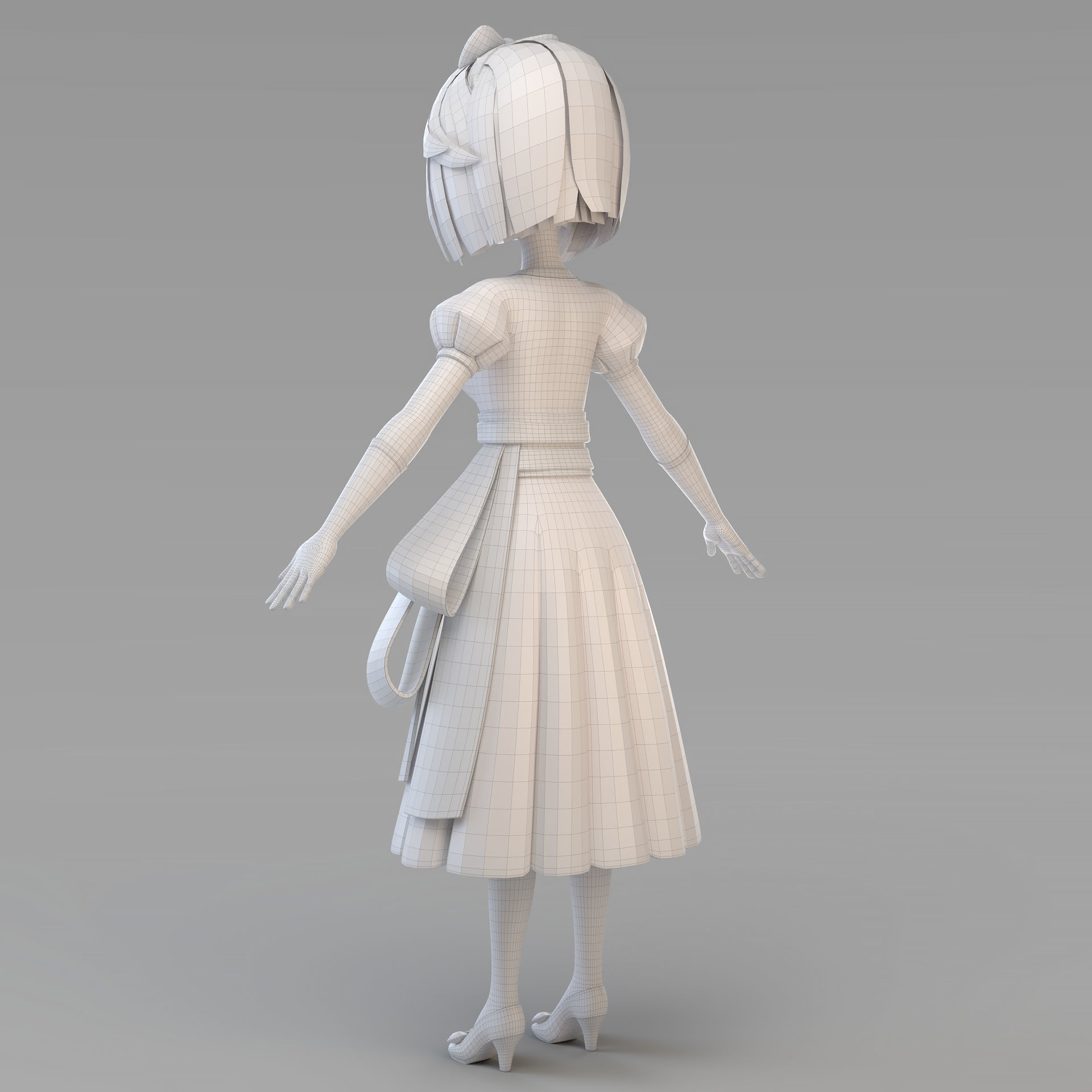 Cartoon Snow White 3D model_14