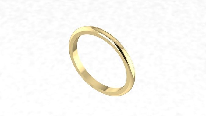 Simple rounded ring band model 147 variations  3D print model