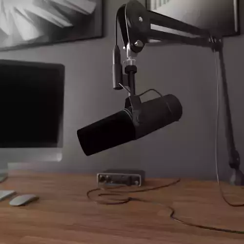 SM7b Microphone 3D model