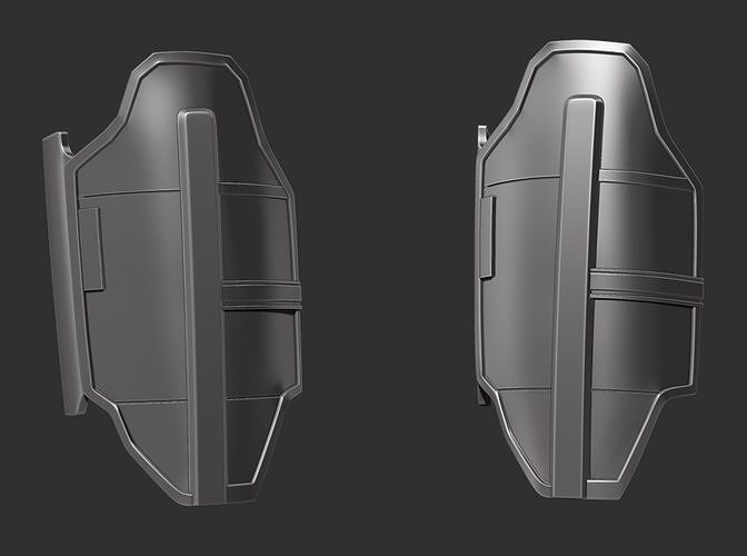 The Mandalorian Season 2 - 6 inch  figure thigh 3D print STL 3D print model