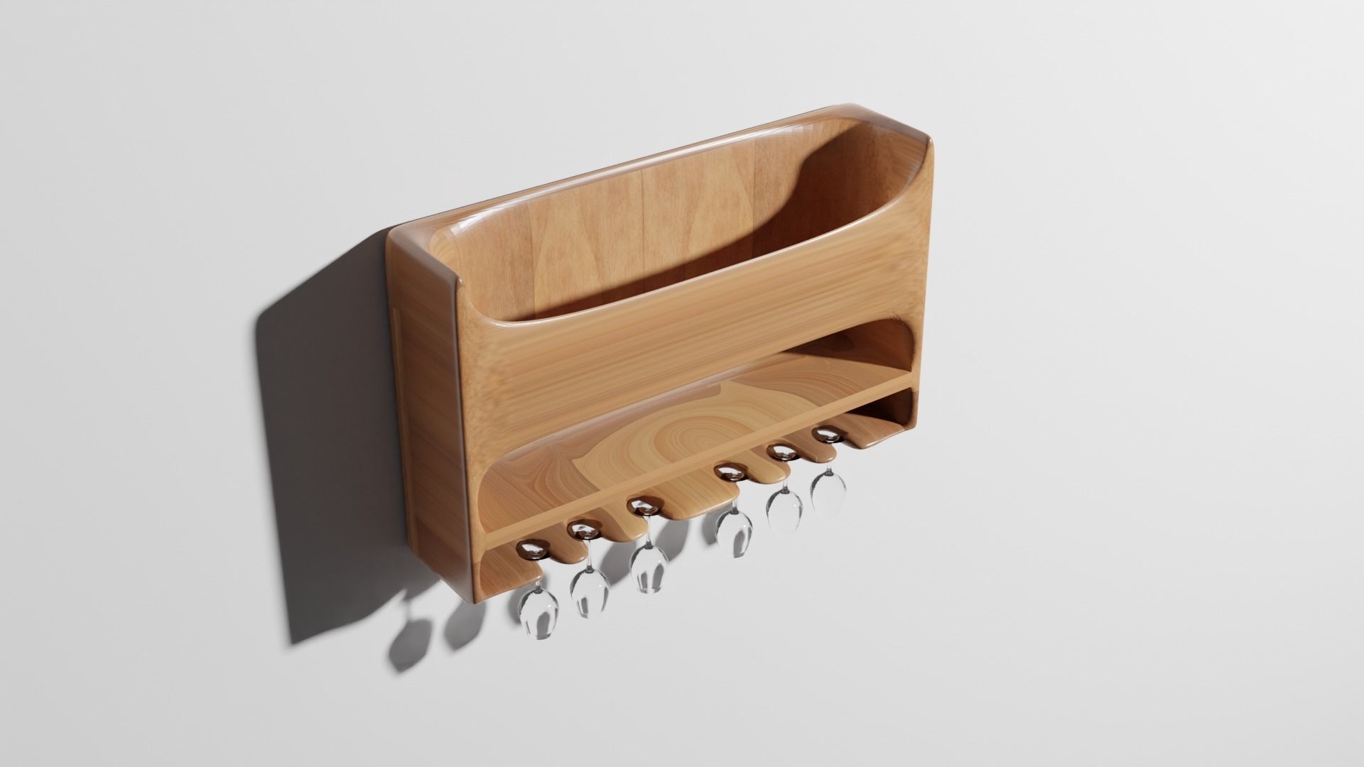 PBR Wine Holder 3D model_2