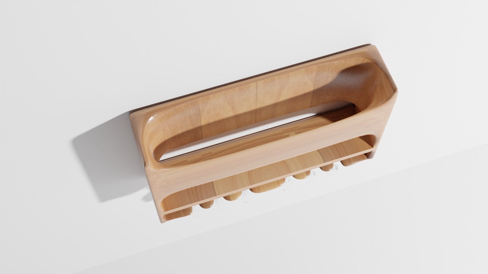 PBR Wine Holder 3D model_3