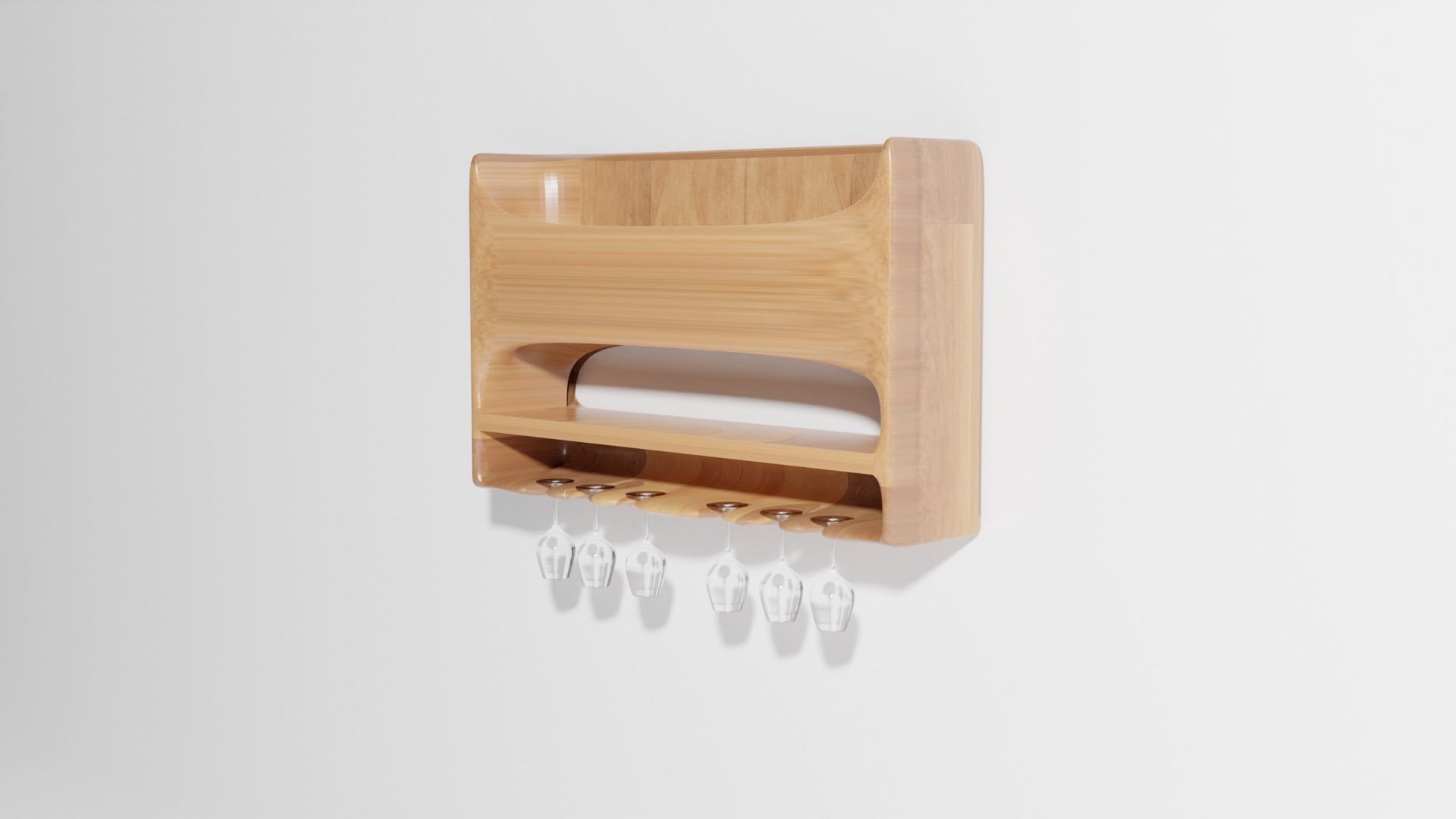 PBR Wine Holder 3D model_4